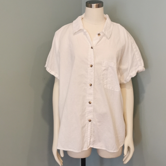 👠 H&M Button Down Top, Size XL - Picture 5 of 9